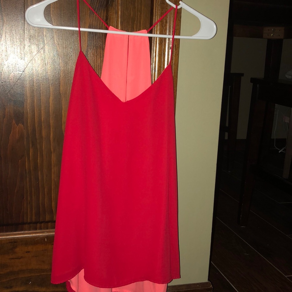 Reversible (red/pink) blouse